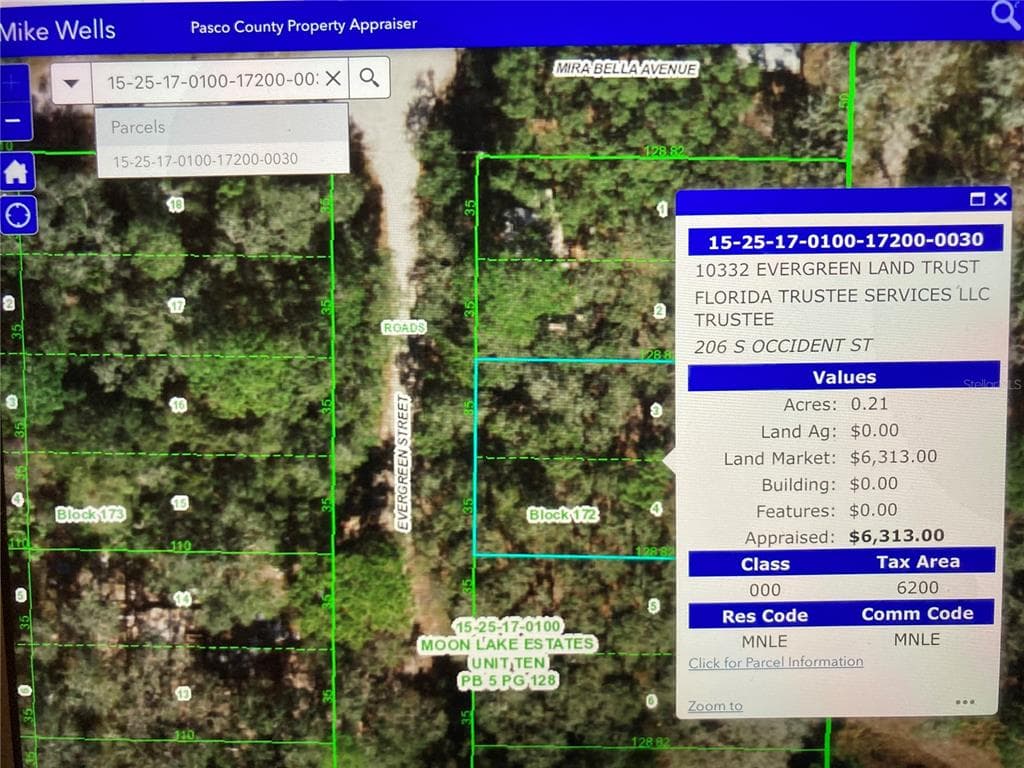 EVERGREEN ST, LOT 3&4 NEW PORT RICHEY, FL 34654