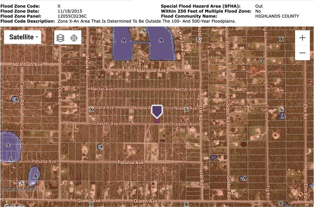 1714 OLEASTER AVENUE SEBRING, FL 33875