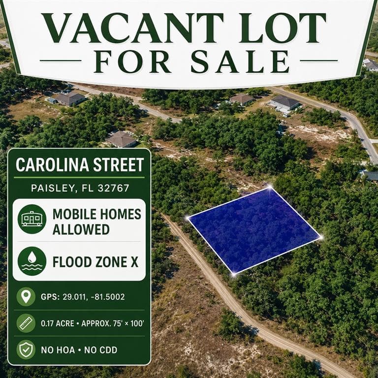 CAROLINA STREET PAISLEY, FL 32767